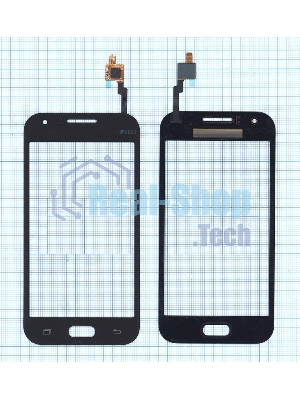 Сенсорное стекло (тачскрин) для Samsung Galaxy J1 Ace SM-J110H черное