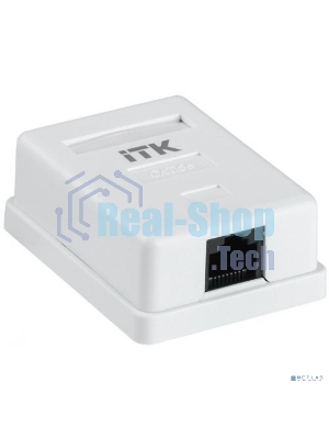 Розетка ITK GENERICA CS2-1C5EU-12-G настенная 49.2x65.5x25.2мм RJ45 ABS белый (упак.:1шт)