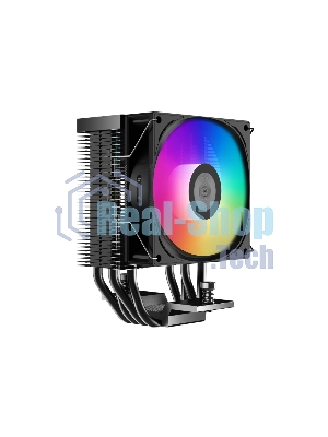 Кулер PCCooler R400 ARGb черный 92мм алюминий+медь 2200r m 30db 4-pin 180W 133мм