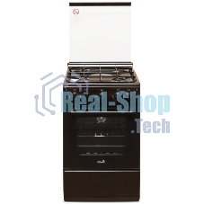 Плита газовая Cezaris ПГ 2150-09 коричневый, конфорок 4 шт, духовка 43 л, 50 см x 85 см x 50 см