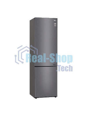 Холодильник LG GA-B509CLCL графитовый двухкамерный 277/107л морозилка снизу, No Frost