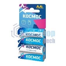 Элемент питания солевой R6 4хBL (блист.4шт) Космос KOCR64BL