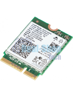 Плата сетевого контроллера Intel® Wi-Fi 6 AX201, 2230, 2x2 AX+BT, No vPro®,999TD0