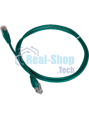 Патч-корд LANMASTER UTP TWT-45-45-5.0-GN вилка RJ-45-вилка RJ-45 cat.5е 5м зеленый ПВХ (уп.:1шт)