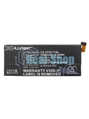 Аккумулятор CameronSino CS-ZTG717XL ZTE Li3824T43P6hA54236-H для ZTE Blade S6 G717C 3.8V, 2300mAh, 8.74Wh