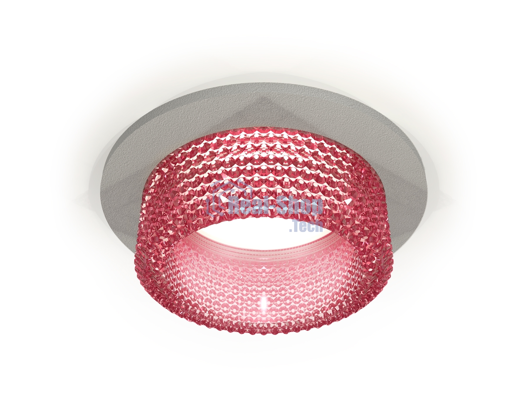 Комплект встраиваемого светильника Ambrella light XC6514042 SGR/PI серый песок/розовый MR16 GU5.3 (C6514, N6152)