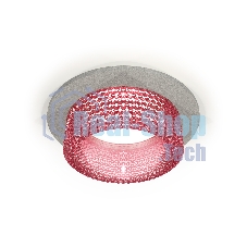 Комплект встраиваемого светильника Ambrella light XC6514042 SGR/PI серый песок/розовый MR16 GU5.3 (C6514, N6152)