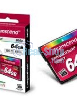 Флеш карта CF 64Gb Transcend, 800X
