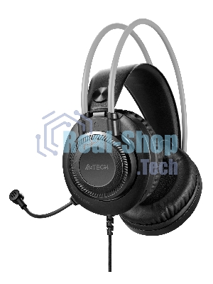 Гарнитура A4Tech Fstyler FH200U серый, проводная