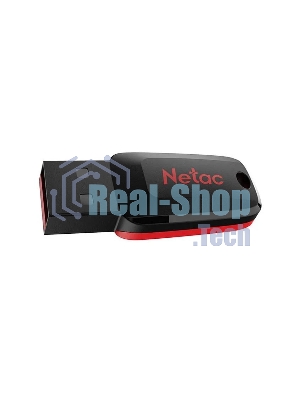 Флешка USB Netac U197 (NT03U197N-016G-20BK), 16Gb, USB 2.0, R/W 25/10, черный/красный