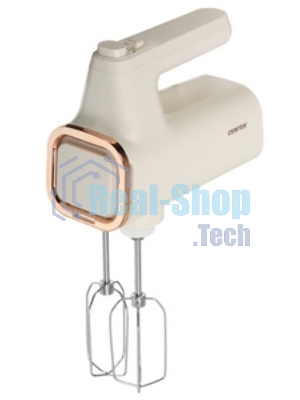 Миксер с чашей Centek CT-1129 бежевый/золотой хром, 800 Вт