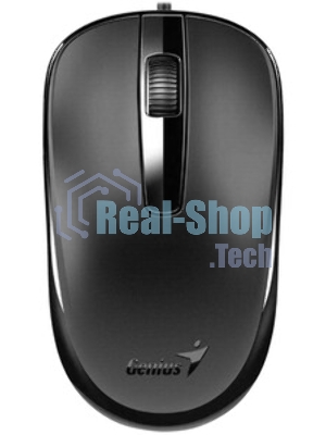 Мышь проводная Genius DX-120 черный, 1000 dpi, USB, кнопки - 3