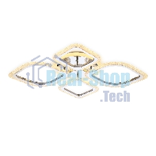 Потолочный светодиодный светильник FA5148 CH хром 77W 680*630*90 (ПДУ РАДИО 2.4)