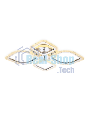 Потолочный светодиодный светильник FA5148 CH хром 77W 680*630*90 (ПДУ РАДИО 2.4)