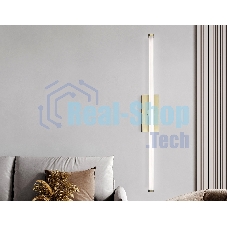Настенный светодиодный светильник Ambrella light FL6114 GD золото 9W 3000K-6400K 410*45*80