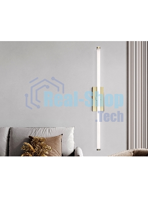 Настенный светодиодный светильник Ambrella light FL6114 GD золото 9W 3000K-6400K 410*45*80