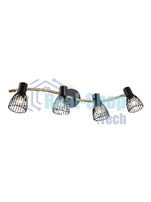 Светильник Ambrella light TR8662/4 BK/GD черный/золото E14/4 max 60W 760*100*170