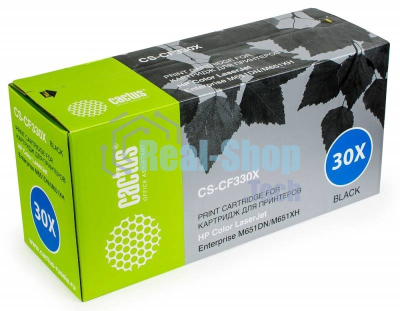 Картридж лазерный Cactus CS-CF330X черный (20500 стр.) для HP Color LaserJet M651dn/M651n/M651xh