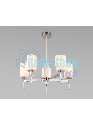 Люстра Ambrella light LH56251/5 SN/FR никель/белый матовый E27/5 max 60W D600*590