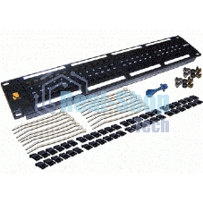 Патч-панель LANMASTER 48 портов, UTP, кат.6, 2U