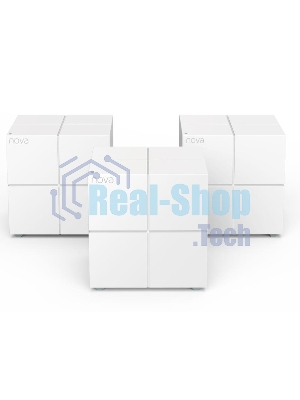 Tenda nova MW6 (3 роутера) АС1200 Двухдиапазонная Wi-Fi Mesh система, 2 порта gigabit ethernet RJ45