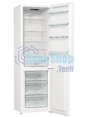 Холодильник Gorenje NRK6201EW4 белый двухкамерный 235/96 л морозилка снизу, No Frost