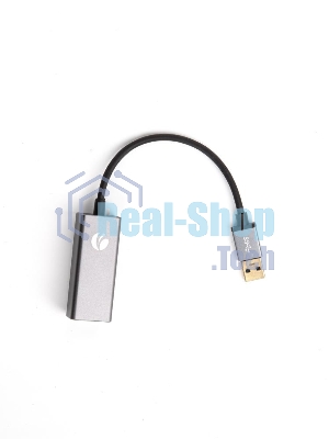 Кабель-переходник USB 3.0 (Am) --> LAN RJ-45 Ethernet 1000 Mbps, Aluminum Shell, VCOM DU312M