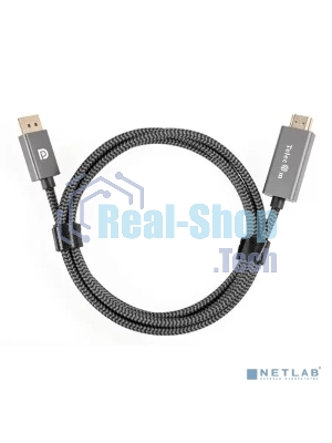 Кабель DisplayPort M-> HDMI M 4K@60Hz 1.8m Telecom,оплетка (TA561M-1.8M)