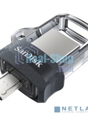 Флешка USB SanDisk DD3 Ultra (SDDD3-032G-G46), 32Gb, USB 3.0/microUSB, R/W 130/30, черный