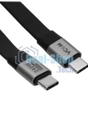 Кабель Thunderbolt4/USB4 Type-C, 5K@60Hz, 40Gbps, PD 100W, 5A, VCOM, 1.2м CU540M-1.2M
