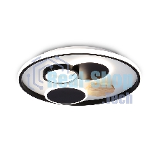 Светильник Ambrella light FL4802 WH/BK белый/черный 3000K-6400K 70W D500*95 (ПДУ ИК)