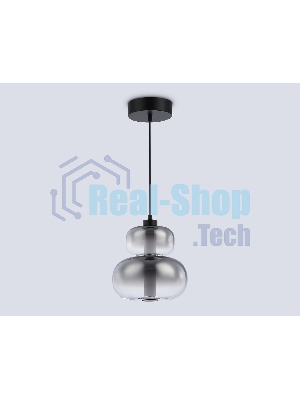 Подвесной светодиодный светильник Ambrella light LH11052 BK/SM черный/дымчатый 12W 3000K D230*265