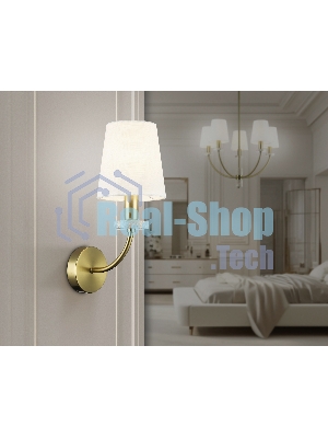 Настенный светильник Ambrella light LH75359 SB/WH бронза/белый E14 max 40W 140*205*350