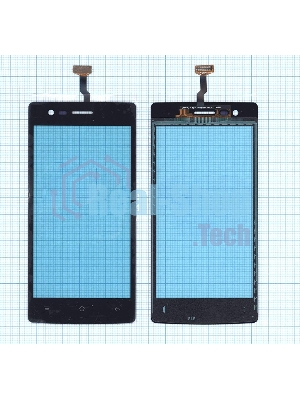 Сенсорное стекло (тачскрин) для OPPO Neo 5 (2015), черное