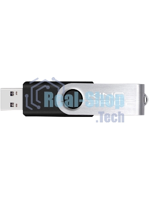 Флешка USB KingPrice KPFD2 (KPFD2A032ABK), 32Gb, USB 2.0, R/W 20/10, черный/сере