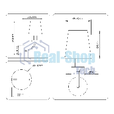 Настенный светильник Ambrella light LH75359 SB/WH бронза/белый E14 max 40W 140*205*350