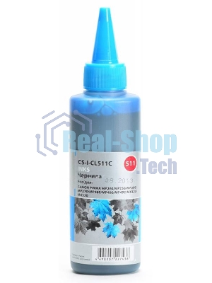 Чернила Cactus CS-I-CL511C голубой (100мл) Canon PIXMA MP240/MP250/MP260/MP270/MP4800
