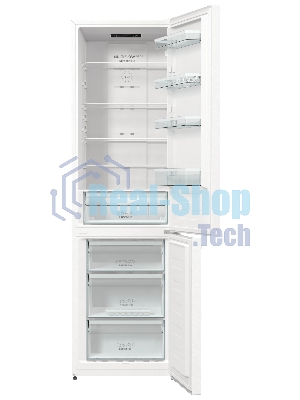 Холодильник Gorenje NRK6201EW4 белый двухкамерный 235/96 л морозилка снизу, No Frost