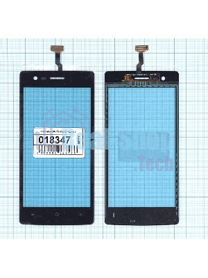 Сенсорное стекло (тачскрин) для OPPO Neo 5 (2015), черное
