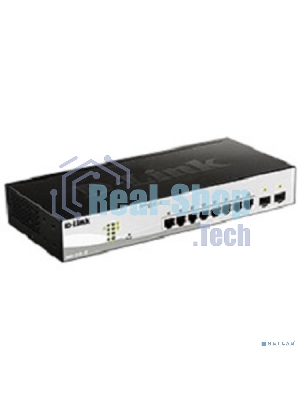 Коммутатор D-Link DGS-1210-10/F1A настраиваемый настольный 8x10/100/1000BASE-T