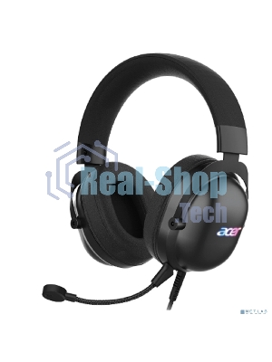Гарнитура Acer AHW122 чёрный, проводная, USB, подсветка