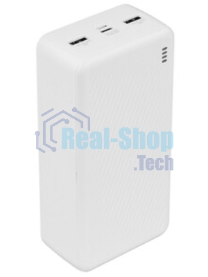Портативный аккумулятор BOROFONE (6941991116421) BJ55B 30000mAh 2USB 2A LED-индикатор, белый