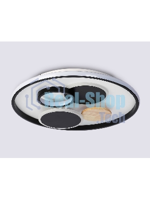 Светильник Ambrella light FL4802 WH/BK белый/черный 3000K-6400K 70W D500*95 (ПДУ ИК)