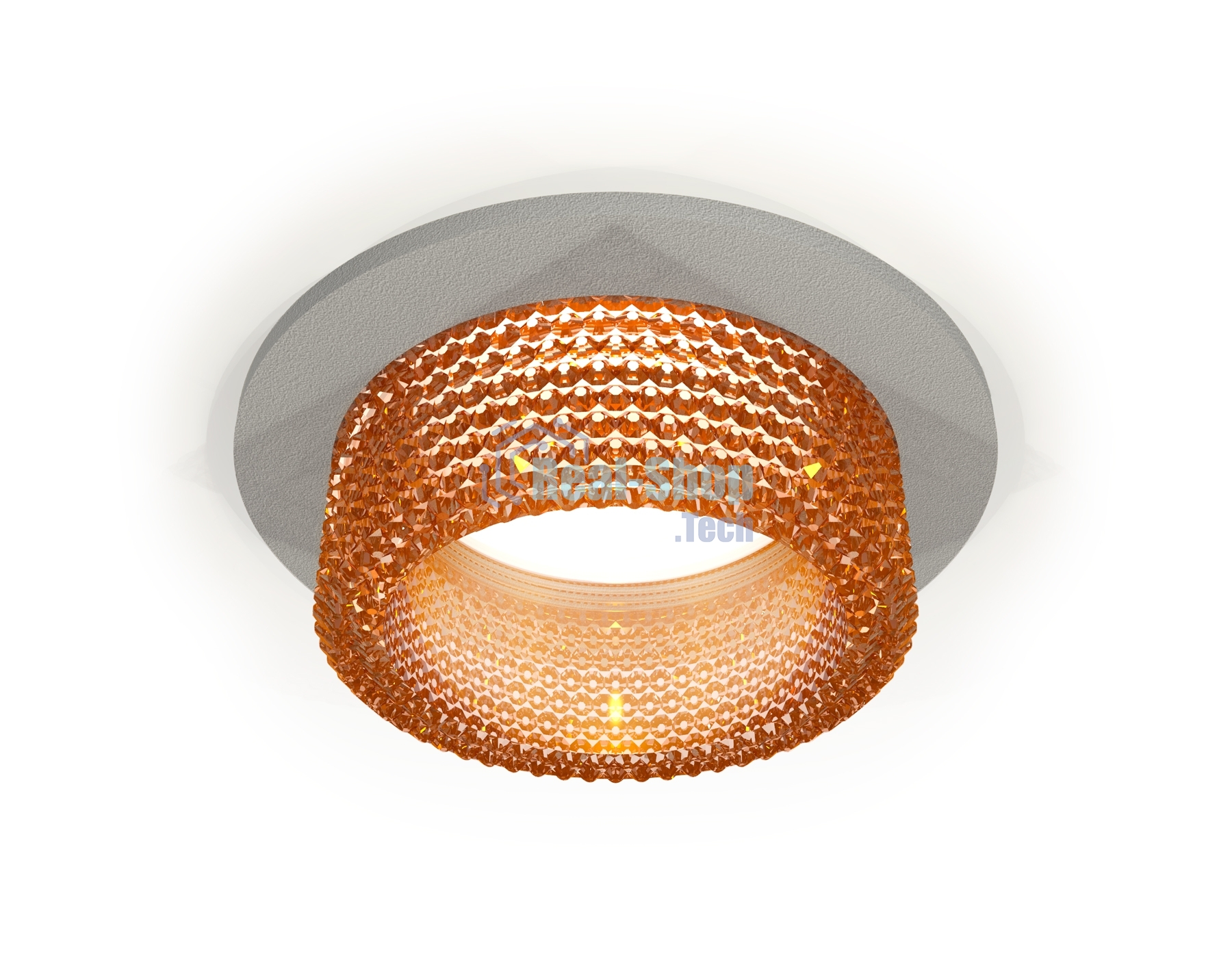 Комплект встраиваемого светильника Ambrella light XC6514044 SGR/CF серый песок/кофе MR16 GU5.3 (C6514, N6154)