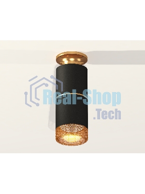 Светильник Ambrella Light XS6302241 SBK/PYG/CF черный песок/золото желтое полированное/кофе MR16 GU5.3