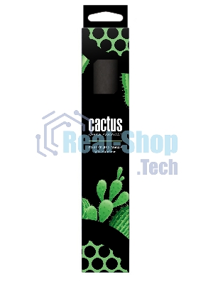 Коврик для мыши Cactus CS-MP-D02M Средний черный 300x250x3мм