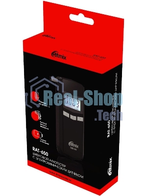 Алкотестер Ritmix RAT-650 электрохимический черный