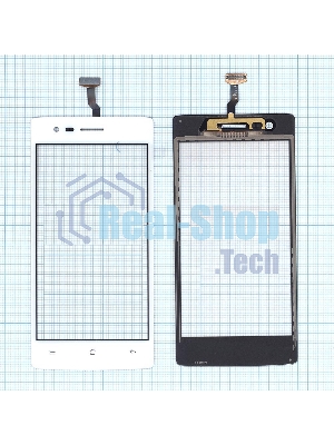 Сенсорное стекло (тачскрин) для OPPO Neo 5 (2015), белое
