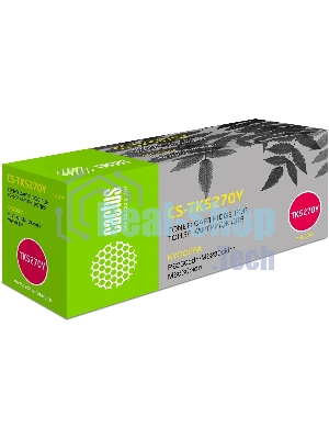 Картридж лазерный Cactus CS-TK5270Y желтый (6000 стр.) для Kyocera ECOSYS P6230cdn, M6230cidn, M6630cidn