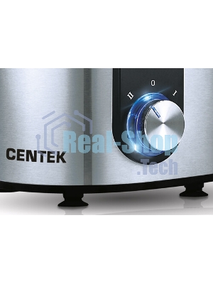 Соковыжималка Centek CT-1212 стальной/чёрный, центробежная, 1200 Вт, 1100 мл, механическое